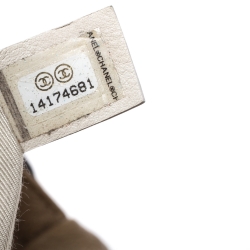 مملوكة مسبقًا Chanel Gold/Black Deer Leather Canebiers Jumbo Flap Bag