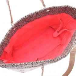 Pre Owned Chanel Grey Tweed Cambon Line Large Tote 