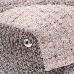 Pre Owned Chanel Grey Tweed Cambon Line Large Tote 