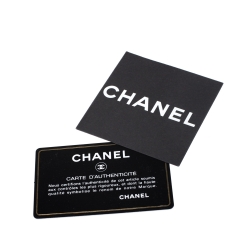 Pre Owned Chanel Metallic Red Caviar Leather Shopper Tote