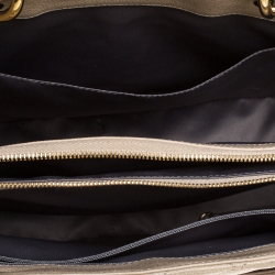 Pre Owned حقيبة يد شانيل "غراند شوبر" جلد كافيار مبطن بيج