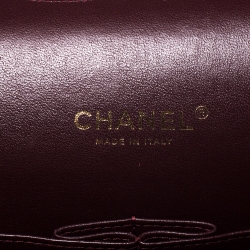 مملوكة مسبقًا حقيبة شانيل ماكسي كلاسيك جلد أسود مبطن بقلاب مزدوج