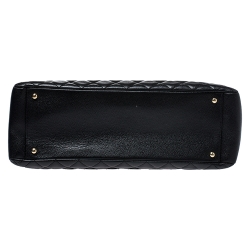 Pre Owned Chanel Black Quilted Caviar Leather XL Grand Shopper Tote