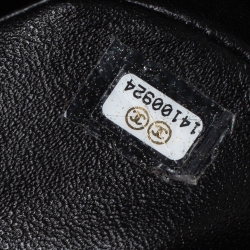 Pre Owned حقيبة شانيل ماكسي قلاب كلاسيكي جلد كافيار مبطن أسود