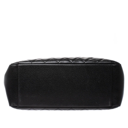 مملوكة مسبقًا حقيبة شانيل غراند شوبر جلد كافيار أسود مبطن 