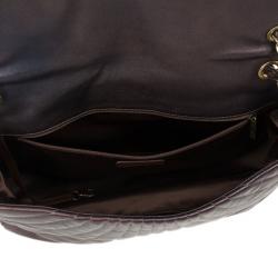 Pre Owned Chanel Metallic Lambskin Maxi Flap