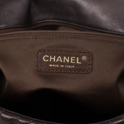 Pre Owned Chanel Metallic Lambskin Maxi Flap