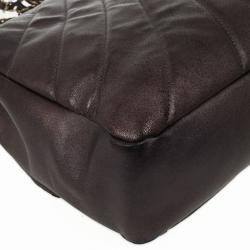 Pre Owned Chanel Metallic Lambskin Maxi Flap