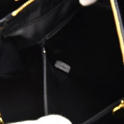 Pre Owned Chanel Black Caviar Leather Front Envelope Pocket Chain Shoulder Bag