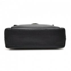 Pre Owned Chanel Black Caviar Leather Front Envelope Pocket Chain Shoulder Bag