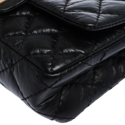 Pre Owned Chanel Black Quilted Leather Reissue 2.55 Belt Bag