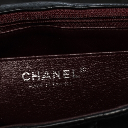 Pre Owned Chanel Black Quilted Leather Jumbo Classic Single Flap Bag