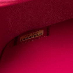 مملوكة مسبقًا Chanel Fuchsia Python Small Classic Single Flap Bag