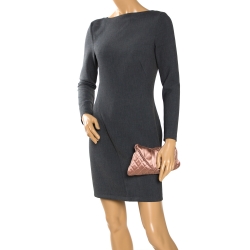 مملوكة مسبقًا Chanel Nude Beige Satin Half Moon CC Interlocking Flap Clutch