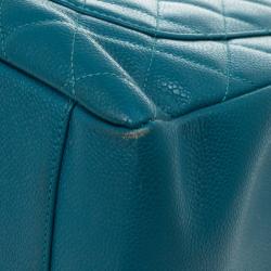 Pre Owned Chanel Turquoise Grand Shopper Tote