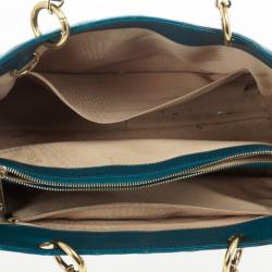 Pre Owned Chanel Turquoise Grand Shopper Tote