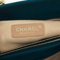 Pre Owned Chanel Turquoise Grand Shopper Tote