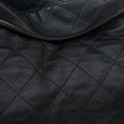 Pre Owned Chanel Black Lambskin Large Rue de Cambon Tote Bag