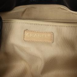 Pre Owned Chanel Black Lambskin Large Rue de Cambon Tote Bag