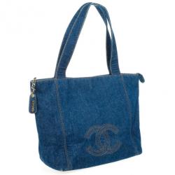 Pre Owned Chanel Denim Tote