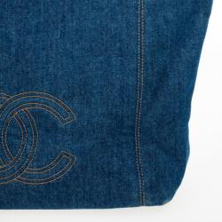 Pre Owned Chanel Denim Tote