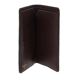 مملوكة مسبقًا Chanel Black Quilted Caviar Leather L Yen Continental Wallet