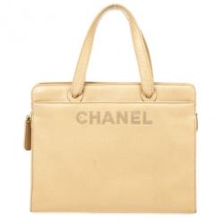 مملوكة مسبقًا Chanel Beige Logo Tote