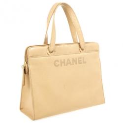 مملوكة مسبقًا Chanel Beige Logo Tote
