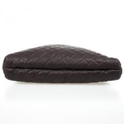 Pre Owned Chanel Brown Leather Quilted Hobo