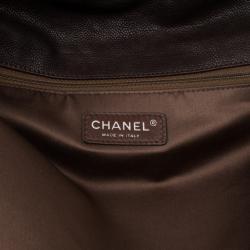 Pre Owned Chanel Brown Leather Quilted Hobo
