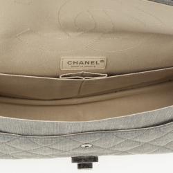 Pre Owned Chanel Reissue Tri-Color Denim Maxi Handbag