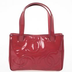 مملوكة مسبقًا Chanel Patent Leather Pink Logos Tote