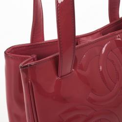 مملوكة مسبقًا Chanel Patent Leather Pink Logos Tote