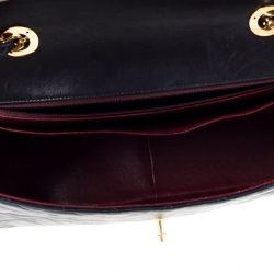 مملوكة مسبقًا Chanel Black Quilted Lambskin Leather Maxi Vintage Classic Single Flap Bag