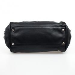 Pre Owned Chanel Black Lambskin Cruise Shoulder Bag