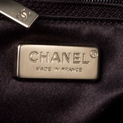 Pre Owned Chanel Metallic Multicolor Pleated Python CC Chain Frame Bag