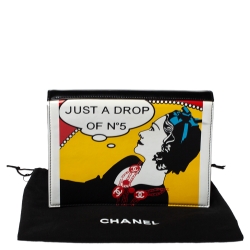 Chanel Black Patent Leather Just A Drop of No. 5 Clutch  