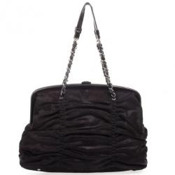 Pre Owned Chanel Dark Brown Pony Hair Sharpei Tote Bag