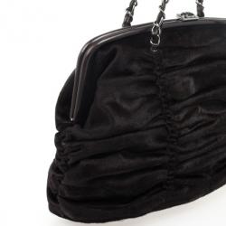 Pre Owned Chanel Dark Brown Pony Hair Sharpei Tote Bag