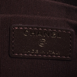 مملوكة مسبقًا Chanel Black Quilted Lambskin Leather Classic Zip Pouch 