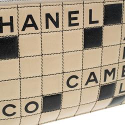 مملوكة مسبقًا حقيبة شانيل كروس وورد بازل بوكيت جلد خروف أحمر وأسود