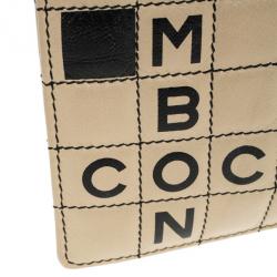 مملوكة مسبقًا حقيبة شانيل كروس وورد بازل بوكيت جلد خروف أحمر وأسود