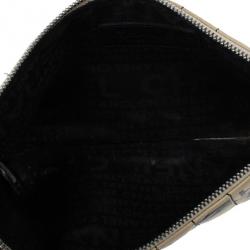 مملوكة مسبقًا حقيبة شانيل كروس وورد بازل بوكيت جلد خروف أحمر وأسود