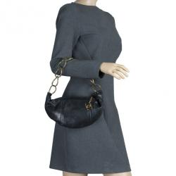 Pre Owned Chanel Black Leather Soft Charm Hobo Bag