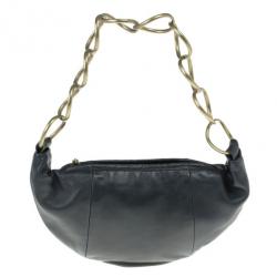 Pre Owned Chanel Black Leather Soft Charm Hobo Bag