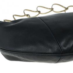 Pre Owned Chanel Black Leather Soft Charm Hobo Bag