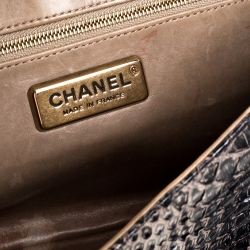 Pre Owned Chanel Black Crocodile and Python 2.55 Reissue Flap Bag