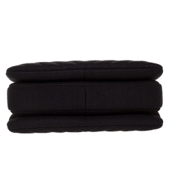 Pre Owned Chanel Black Quilted Jersey Small Coco Top Handle Bag