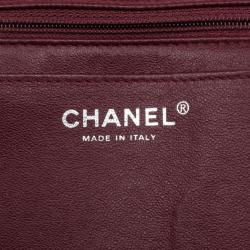 Pre Owned Chanel Rouge Fonce Maxi Classic Flap Bag 
