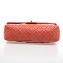 مملوكة مسبقًا Chanel Maxi Orange Lambskin Classic Flap Bag